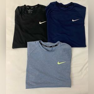 3 Men’s Nike Dry-fit Gym / Swim Shirts
